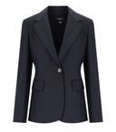 Max Mara Weekend Lamine Navy Blue Blazer