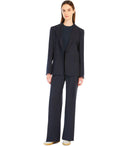 Max Mara Weekend Lamine Navy Blue Blazer