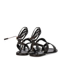 Max Mara Weekend Lemma Brown Flat Sandal