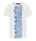 Max Mara Weekend Magno White and Blue T Shirt