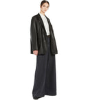 Max Mara Weekend Marat Black Leather Blazer