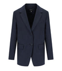 Max Mara Weekend Materia Blue Single Breasted Blazer
