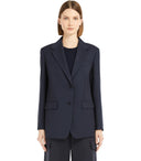 Max Mara Weekend Materia Blue Single Breasted Blazer