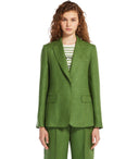 Max Mara Weekend Nalut Green Single Breasted Blazer