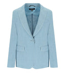Max Mara Weekend Nalut Light Blue Single Breasted Jacket