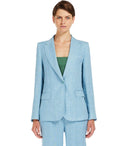 Max Mara Weekend Nalut Light Blue Single Breasted Jacket