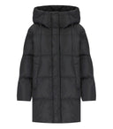 Max Mara Weekend Newbembo Black Hooded Down Jacket