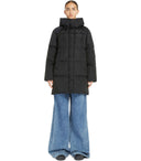 Max Mara Weekend Newbembo Black Hooded Down Jacket