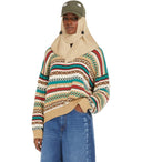 Max Mara 주말 Novara Beige Crewneck 점퍼