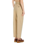 Max Mara Weekend Occhio Beige Carrot Fit Trousers