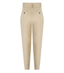 Max Mara Weekend Occhio Beige Carrot Fit Trousers