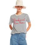 Max Mara Weekend Olga Blue Striped T Shirt