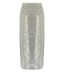 Max Mara Weekend Ottelia Silver Sequins Skirt