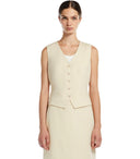 Max Mara Weekend Pace Ivory Vest