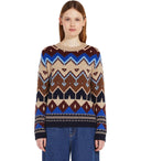 Max Mara Weekend Paride Borgoña Borgowneck Jumper