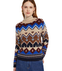 Max Mara Weekend Paride Borgoña Borgowneck Jumper