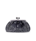 Max Mara Weekend Pasticcino Arles Medium Blue Clutch Bag