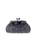 Max Mara Weekend Pasticcino Arles Medium Blue Clutch Bag