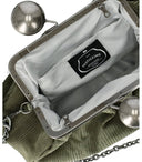 Max Mara Weekend Pasticcino Destino Medium Sage Green Clutch Bag