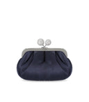 Max Mara Weekend Pasticcino Emmy Small Navy Blue Clutch Bag