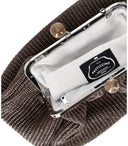 Max Mara Weekend Pasticcino Fortuna Średnia ciemnobrązowa torba sprzęgła