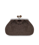 Max Mara Weekend Pasticcino Fortuna Średnia ciemnobrązowa torba sprzęgła