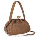 Max Mara Weekend Pasticcino Fortuna Medium Tan Clutch Bag
