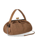 Max Mara Weekend Pasticcino Nabarro Large Tan Clutch Bag