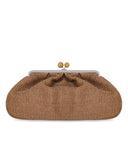 Max Mara Weekend Pasticcino Nabarro Large Tan Clutch Bag