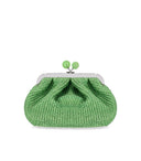 Max Mara Weekend Pasticcino Palmas Small Emerald Green Clutch Bag