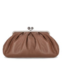 Max Mara Weekend Pasticcino Provino großer hellbrauner Kupplungsbeutel