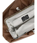 Max Mara Weekend Pasticcino Provino großer hellbrauner Kupplungsbeutel