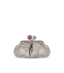 Max Mara Weekend Pasticcino Treasure Of Japan Small Grey Clutch Bag