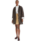 Max Mara Weekend Petra Cioccolato Leather Jacket