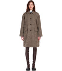 Max Mara Weekend Pitone Brown Midi Mantel