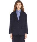 Max Mara Weekend Quadro Blue Single Breasted Blazer