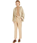 Max Mara Weekend Rango Beige Wool Parka