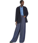 Max Mara Weekend Relais Blue Single Belled Chaqueta