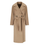 Max Mara Weekend Resina Camel Belted Mantel