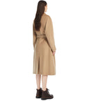 Max Mara Weekend Resina Camel Belted Mantel
