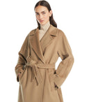 Max Mara Weekend Resina Camel Belted Mantel