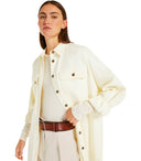MAX MARA Weekend Rolf Cream Oversize Shirt