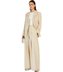 Pantalon beige du week-end de week-end max mara