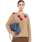 Max Mara Weekend Sasia Camel Crewneck Jumper