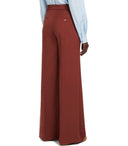 Max Mara Weekend Sonale Rust Flared Trousers
