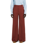 Max Mara Weekend Sonale Rust Flared Trousers