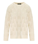 Max Mara Weekend Teramo Ecru Crewneck Jumper