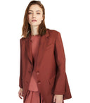 Max Mara Weekend Veber Rost Blazer a petto singolo