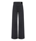 Max Mara Weekend Vega Black szeroko nogi jeansy