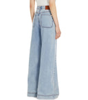 Max Mara Weekend Vega Light Blue Wide Leg Jeans